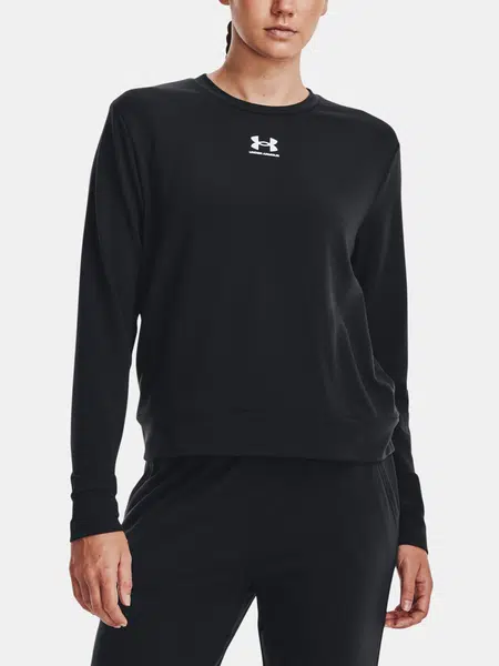 Under Armour Tričko Rival Terry Crew-BLK - Dámské