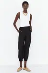 Kalhoty Trendyol Black Jogger Fit