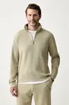 BOSS loungwear mikina pánská s bavlnou Structure 1/4 Zip