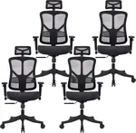 MERCURY 4PACK Ergonomická kancelářská židle GEMINI JNS-526, černá (4 ks)