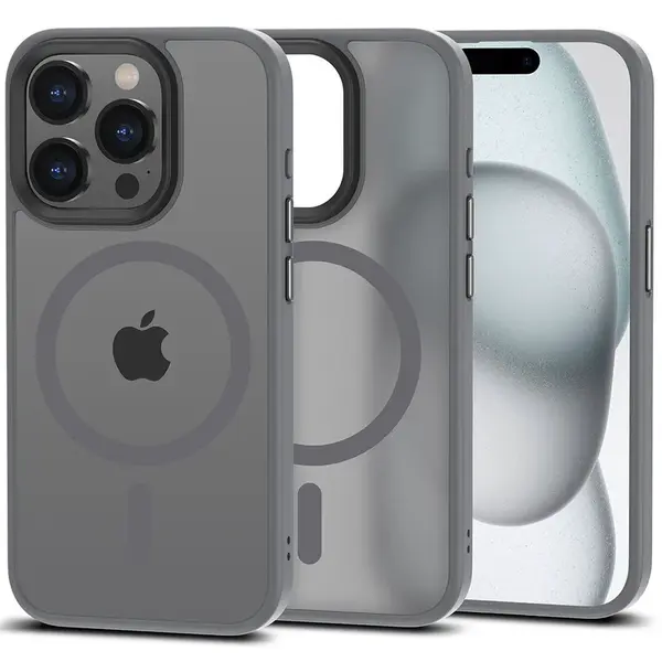Tech-Protect Magmat MagSafe kryt na iPhone 15 Pro Max, šedá