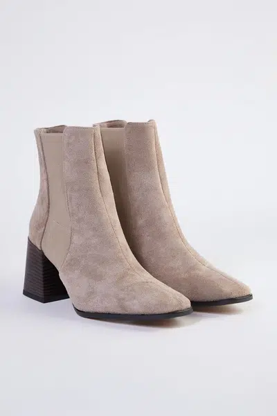 Trendyol Mink Thick Block Heel Women's Ankle Boots