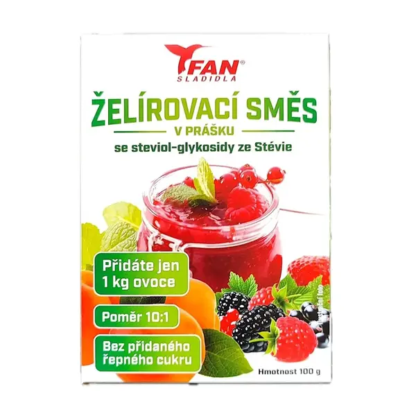 FAN sladidla Želírovací směs Stevia 100 g