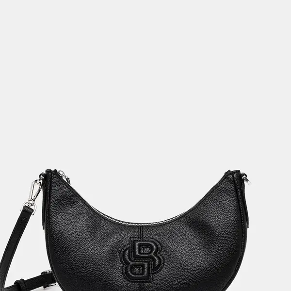 Kabelka BOSS Anett Halfmoon černá barva, 50547930