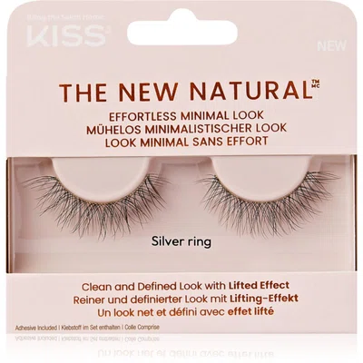 KISS The New Natural Effortless Minimal Look umělé řasy Silver Ring 2 ks