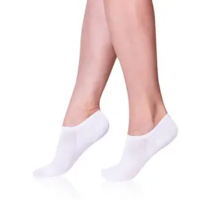 Bílé unisex ponožky Bellinda BAMBUS SNEAKER SOCKS