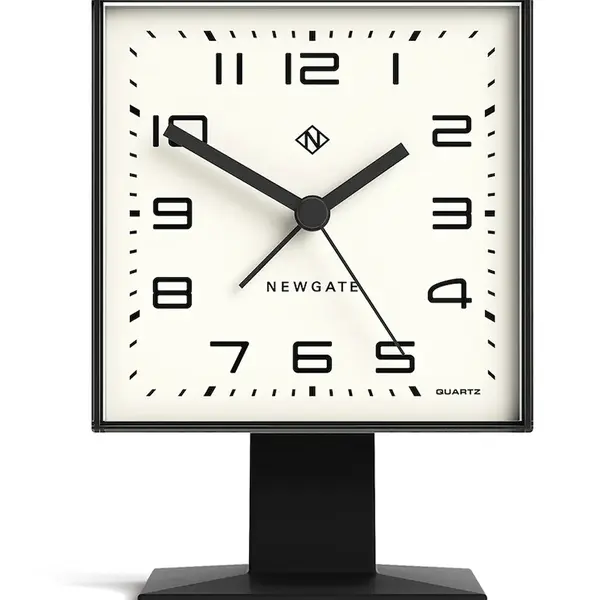 Budík Newgate Victor 14 cm černá barva