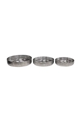 Sada misek home & lifestyle 38 x 38 x 8 cm 3-pack šedá barva
