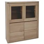 Voleo VYSOKÁ KOMODA, dub, barva starého dubu, 118,4/139,6/37,7 cm