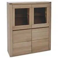 Voleo VYSOKÁ KOMODA, dub, barva starého dubu, 118,4/139,6/37,7 cm