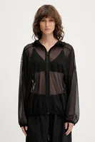 Mikina adidas All SZN dámská, černá barva, s kapucí, hladká, JM3734