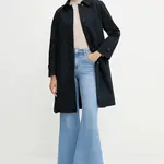 Kabát BOSS Calexis dámský, tmavomodrá barva, 50543189