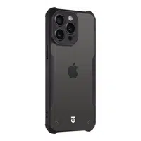 Zadní kryt Tactical Quantum Stealth pro Apple iPhone 15 Pro Max, transparentní černá