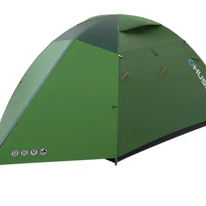 Husky Bright 4 zelená Lehký turistický stan pro 4 osoby