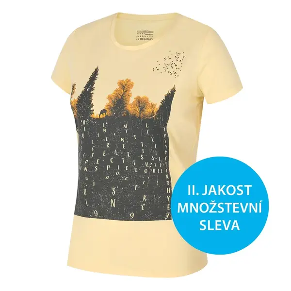 Husky Tee Forest L M, sv. zelená Dámské bavlněné triko