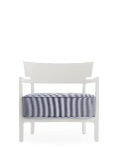 Venkovní křeslo CARA MAT, více variant - Kartell Barva: bílá/modrá