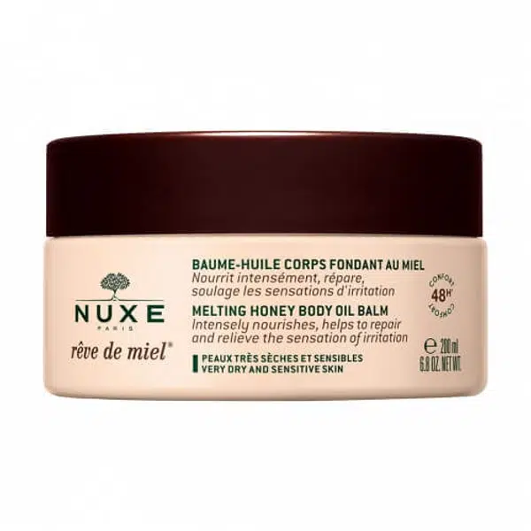 Nuxe Olejový tělový balzám pro suchou a citlivou pokožku Reve de Miel (Melting Honey Body Oil Balm) 200 ml