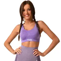 Dámský sportovní top Boco Wear Violet Melange fialová M