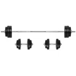Nakládací činkový set inSPORTline BS08 5-50kg