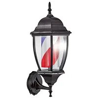 Světelný poutač lucerna pro holičství Eurostil Professional - 49 cm, černý (04745) + dárek zdarma