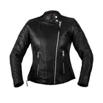 Dámská kožená bunda W-TEC Mantura tmavě kávová M rozšířená