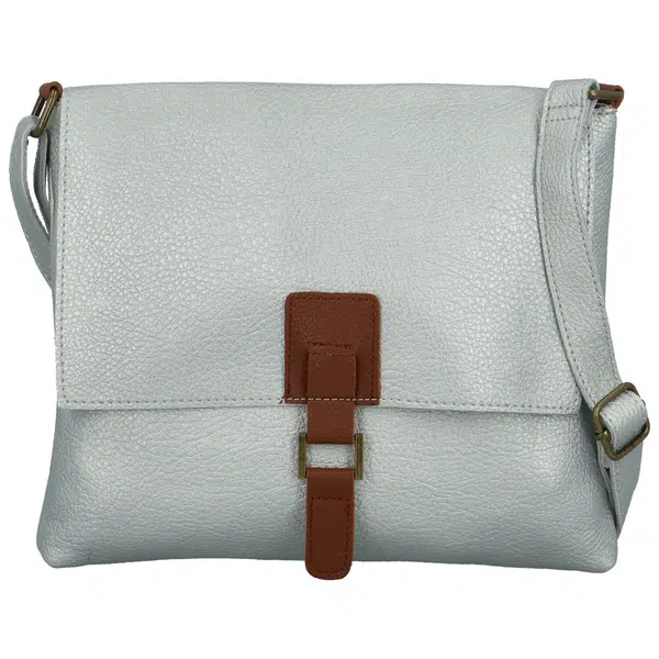 Dámská crossbody kabelka stříbrná - MaxFly Jozefína new