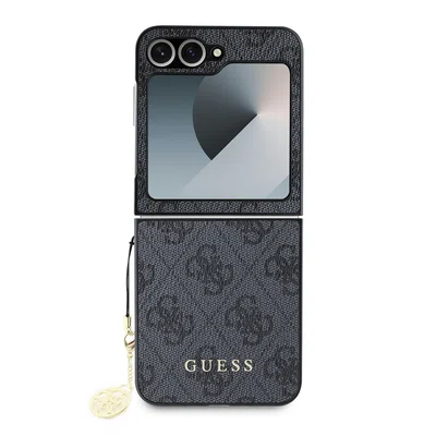 Zadní kryt Guess 4G Charm pro Samsung Galaxy Z Flip6/7 FE, šedá