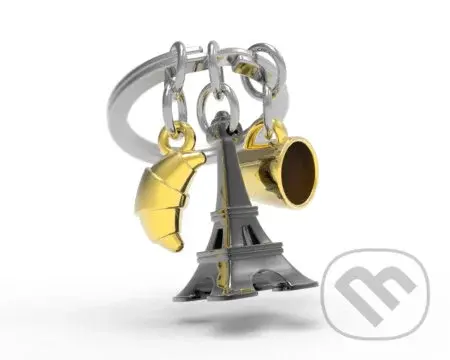 Kľúčenka - Paris - coffee & croissant