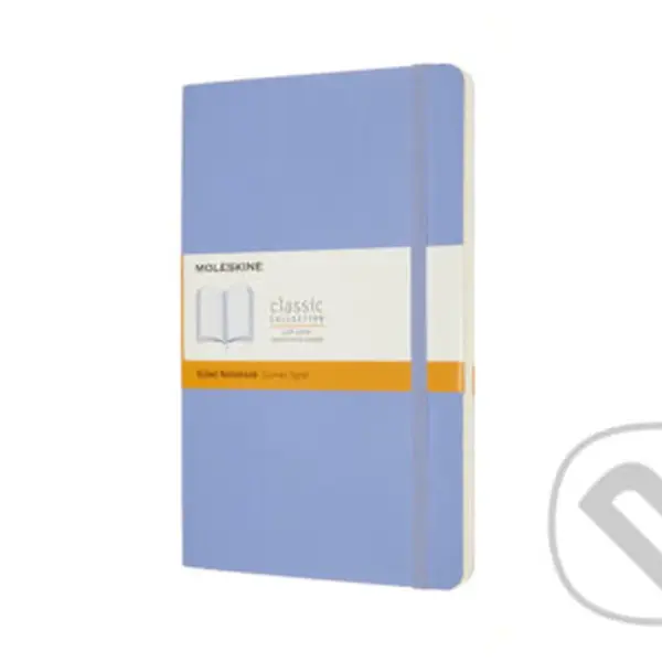 Moleskine - zápisník svetlomodrý (stredný, linajkovaný, mäkká väzba)