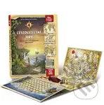 4 cestovatelské hry (Leporelo her s kostkou, figurkami a žetony, pro zábavné učení zeměpisu) - hra z kategorie Cestovní hry