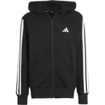 adidas 3-STRIPES FULL-ZIP HOODIE Dětská mikina, černá, velikost