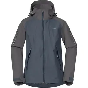 Bergans SJOA 2L YOUTH GIRL JACKET Nepromokavá bunda, tmavě šedá, velikost