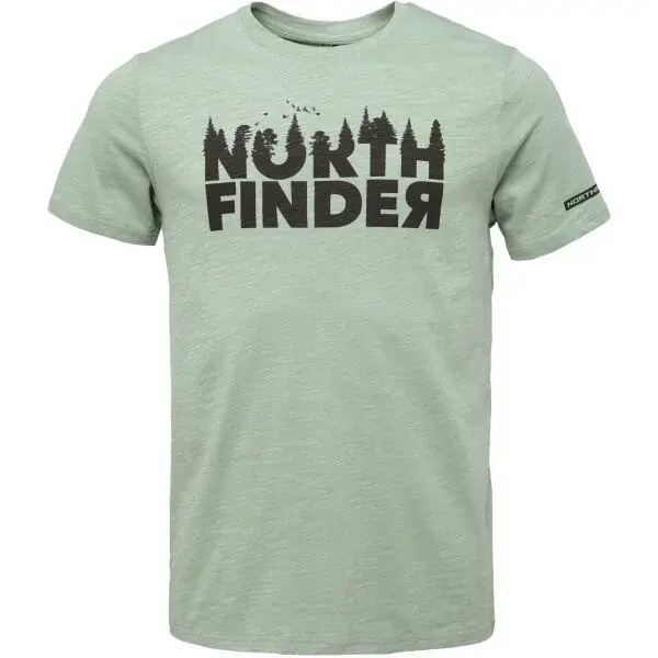 Northfinder JOSEF Pánské outdoorové triko, světle zelená, velikost