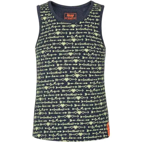 LOAP BESOLA Dívčí tílko, modrá, velikost 146-152