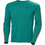 Helly Hansen LIFA ACTIVE STRIPE CREW Pánské funkční triko, zelená, velikost