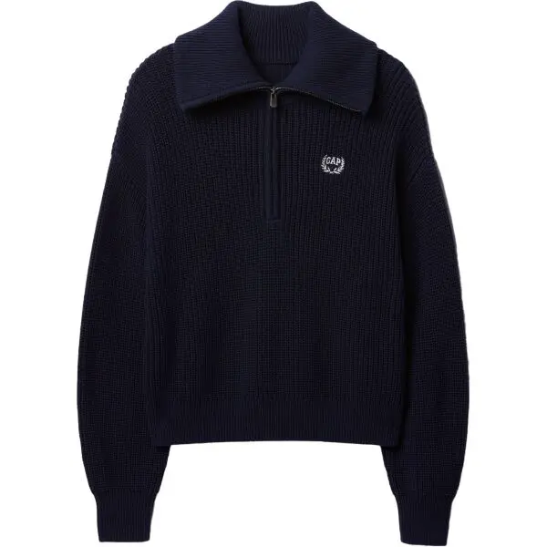 GAP COTTON SHAKER Dámský svetr, tmavě modrá, velikost