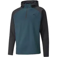 Puma TRAIN OFF SEASON PWRFLEECE HOODIE Pánská mikina, tmavě modrá, velikost XXL