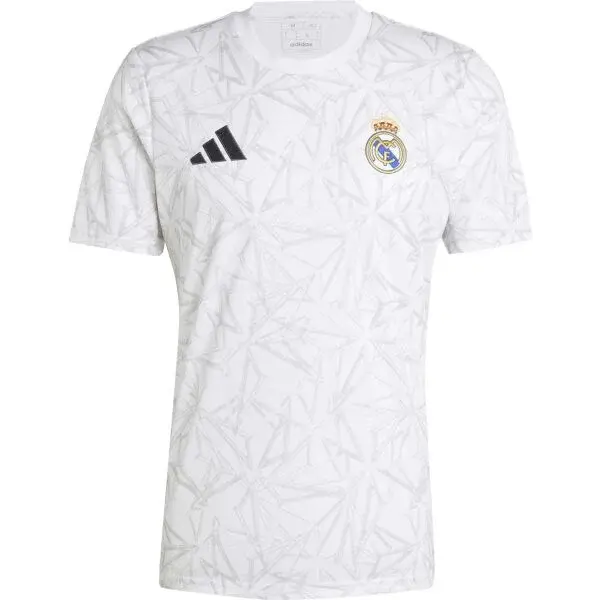adidas REAL MADRID PRE-MATCH Pánské fotbalové triko, bílá, velikost