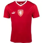 Puma FACR HOME JERSEY FAN TEE Pánské fotbalové triko, červená, velikost