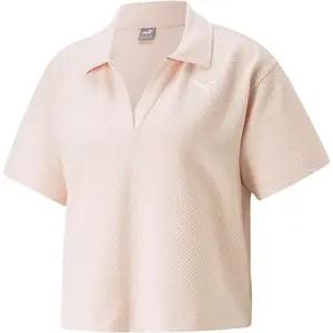 Puma HER POLO TEE Dámské triko, růžová, velikost