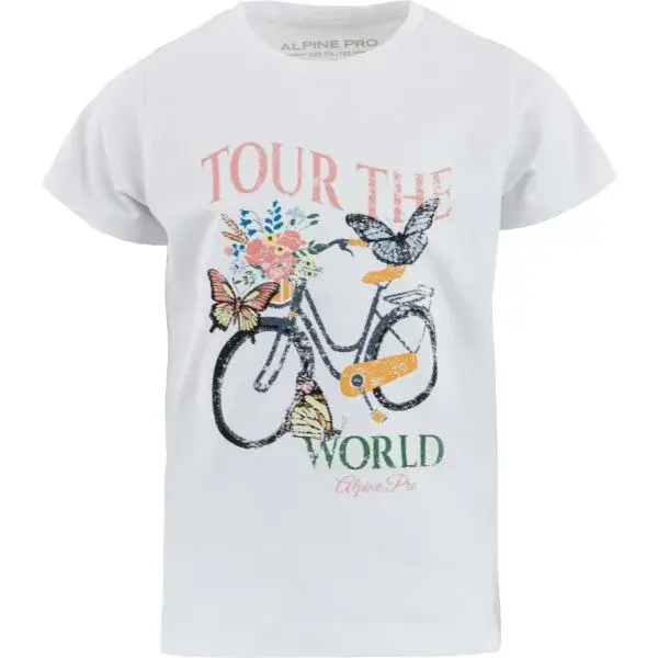 ALPINE PRO EGINO Dětské triko, bílá, velikost 116-122