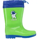 AQUOS RASTY K COLLAR Chlapecké holínky, zelená, velikost