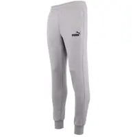 Puma ESSENTIALS LOGO PANTS Pánské tepláky, šedá, velikost