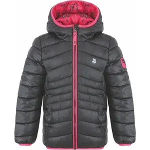 LOAP INTERMO Dětská zimní bunda, tmavě šedá, velikost 112-116