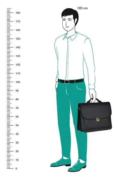 Pánská aktovka REAbags 7416-T Black textil