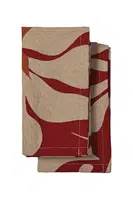 Kuchyňský hadřík Sagaform Edith 50 x 70 cm 2-pack vínová barva