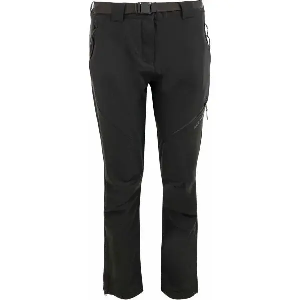 ALPINE PRO PELNA Dámské softshellové kalhoty, černá, velikost