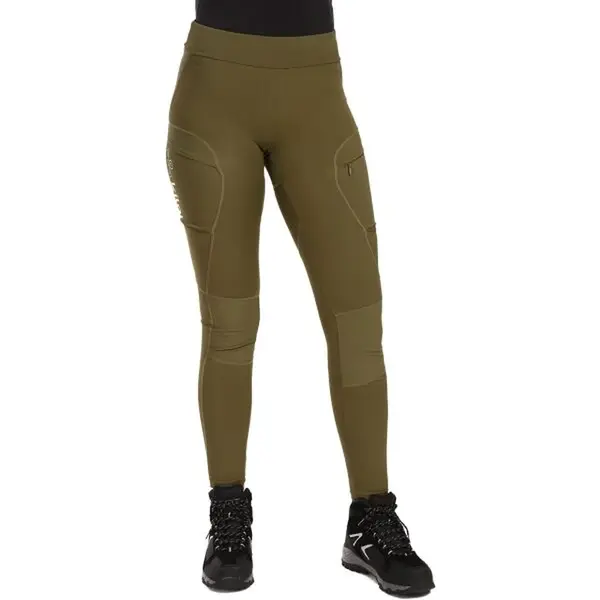 KILPI MOUNTERIA Dámské outdoorové legíny, khaki, velikost