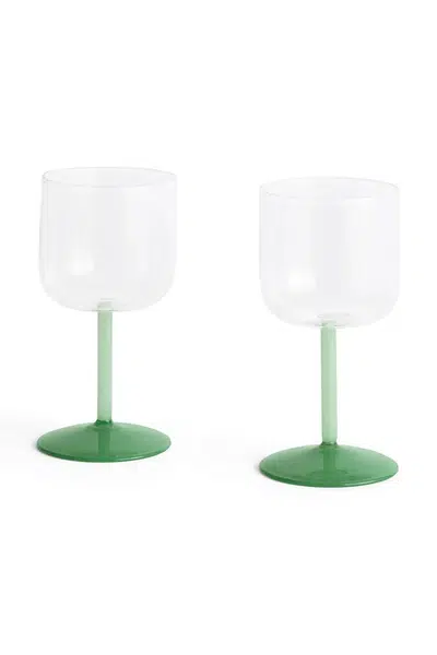 Sada sklenic na víno HAY 7,5 x 15 cm 2-pack zelená barva