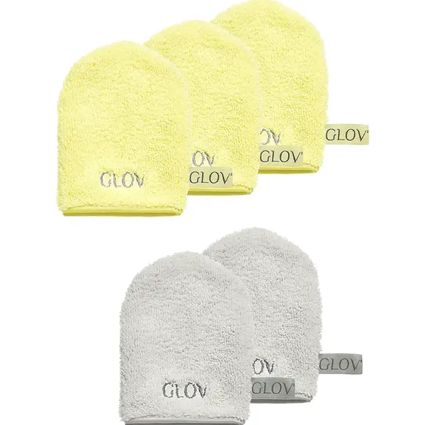 Rukavice na odličování a čištění obličeje pouze pomocí vody GLOV ICONIC MITT 5-pack žlutá barva
